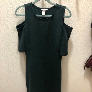 Forever 21 Off-The-Shoulder Emerald Dress